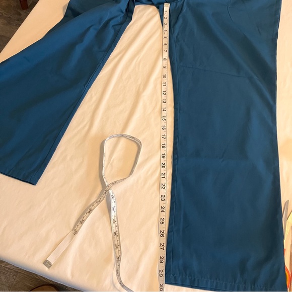 Cherokee workwear scrub pants, elastic waist, Size M. Caribbean Blue - Picture 8 of 8
